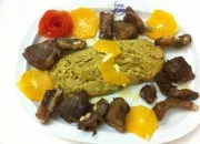 Migas de Espargos c/ Carne de Porco Preto